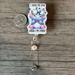 Hippo badge reel